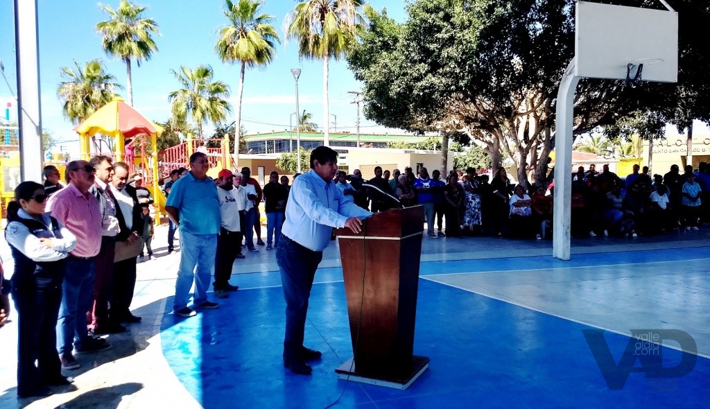 Humberto Gutiérrez Briseño, alcalde de Comondú anunció que la plaza pública de san Carlos llevará nombre de Jesús Martínez Corona
