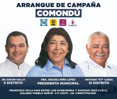 Inician Campaña Candidatos del PAN a la Alcaldía y Diputaciones locales Distrito 10 y 11.
