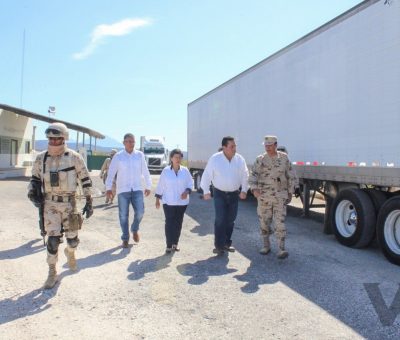 Realiza Carlos Mendoza Visita de Supervisión al Punto de Revisión Secundaria en San Ignacio   