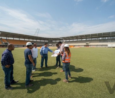Visita Gobernador Carlos Mendoza Estadio Arturo C. Nahl   