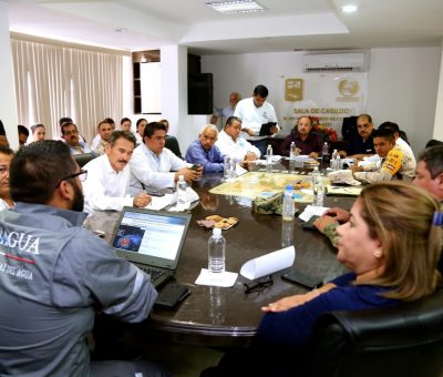 Encabeza Alcalde Walter Valenzuela Reunión del Consejo de Protección Civil en Prevención por tormenta tropical “Sergio”