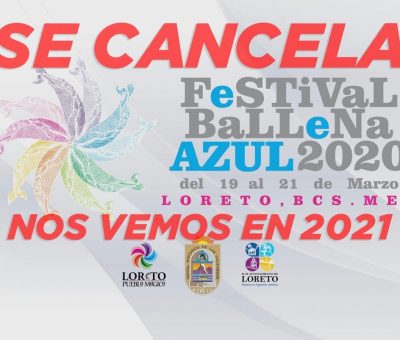 Se Cancela en Loreto el Festival de la Ballena Azul como medida de prevención ante el Coronavirus